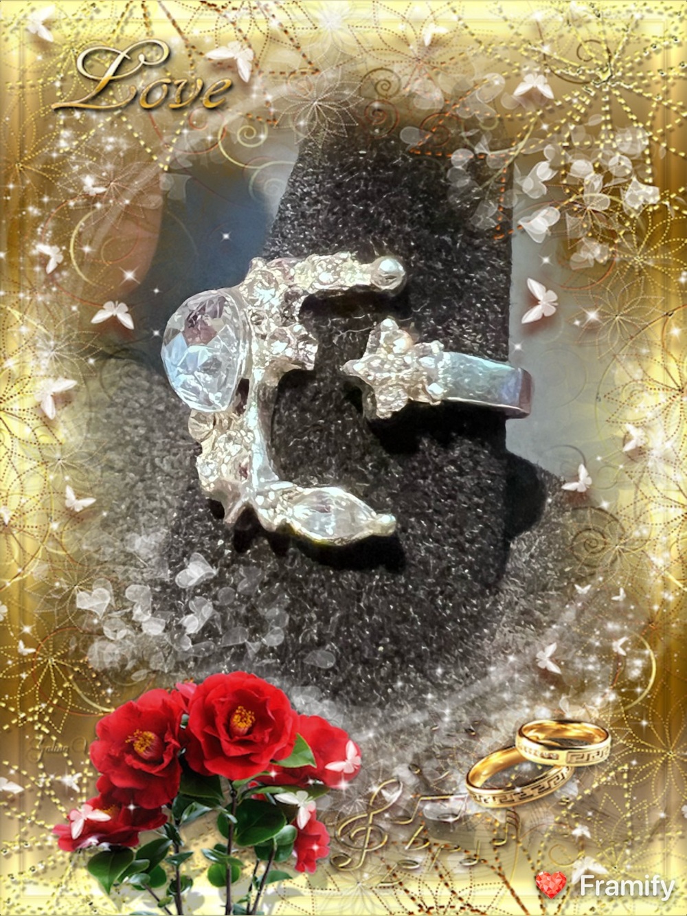 ❤️💍EXQUISITE STARS RING AUSTRIAN LAB MADE CRYSTAL CHIPS.  NWT. Sz 7